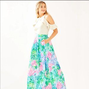 Lilly Pulitzer Bobbi Maxi Skirt with Pockets - Bohemian Queen - NWT - HTF/HG